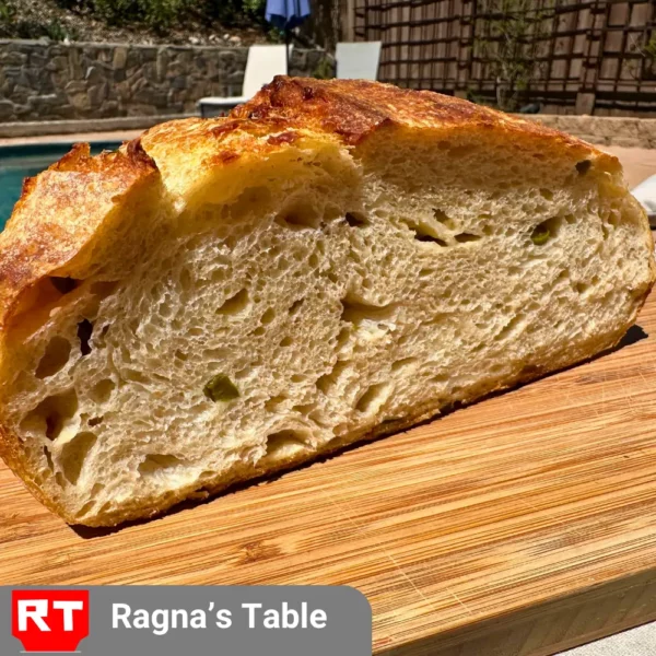 9-Inch Organic Sourdough Jalapeño Cheddar Bread Loaf - Image 3