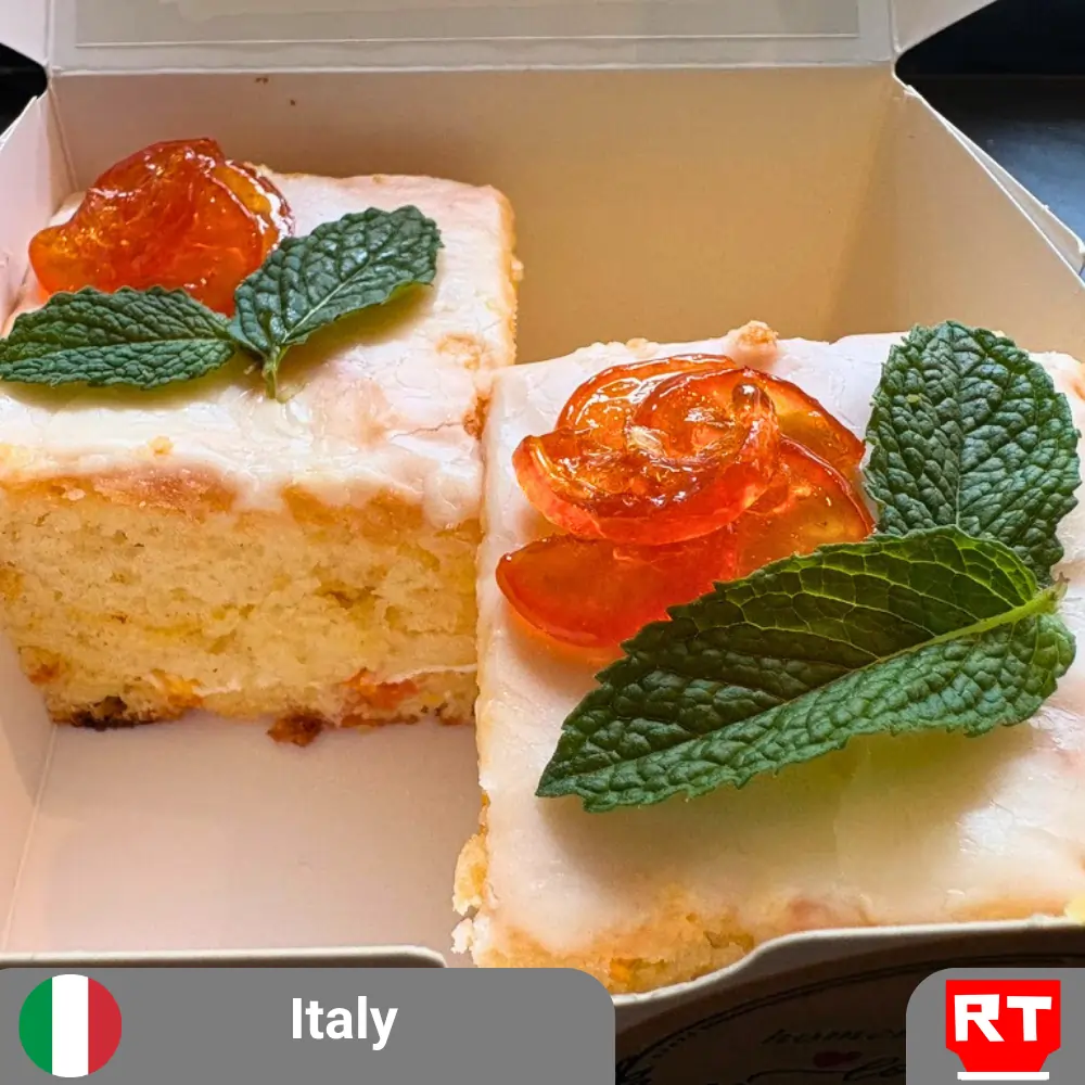 Candied Kumquat Citrus Cakes with Orange Glaze & Mint