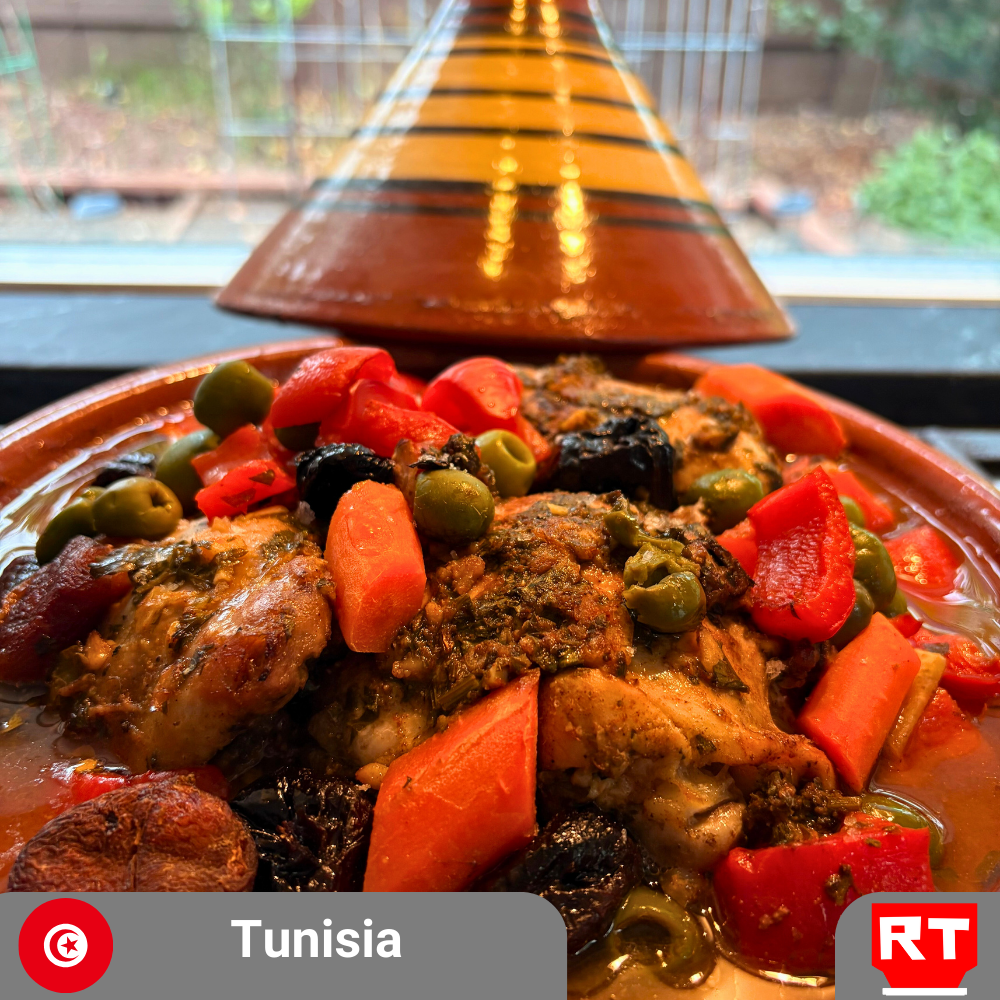 Tajine of Fire and Fruit with Tunisian Herb Barley & Green Harissa (includes complimentary surprise dessert)
