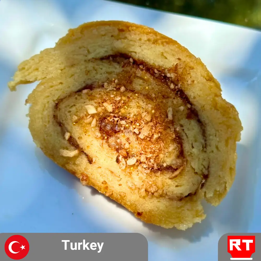 Baklava Slice with Almonds, Walnuts and Honey Syrup