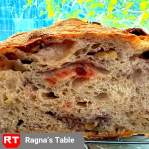 Organic Cranberry Walnut Sourdough Bread Loaf