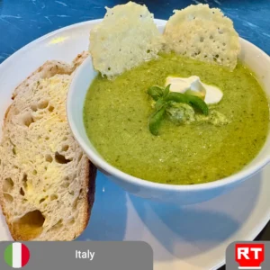 Creamy Broccoli Soup with Parmesan-Chive Sourdough (includes complimentary surprise dessert)