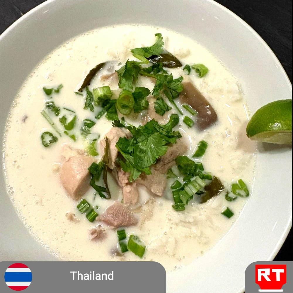 Tom Kha Gai – Thai Coconut Chicken & Jasmine Rice Soup  (includes complimentary surprise dessert)