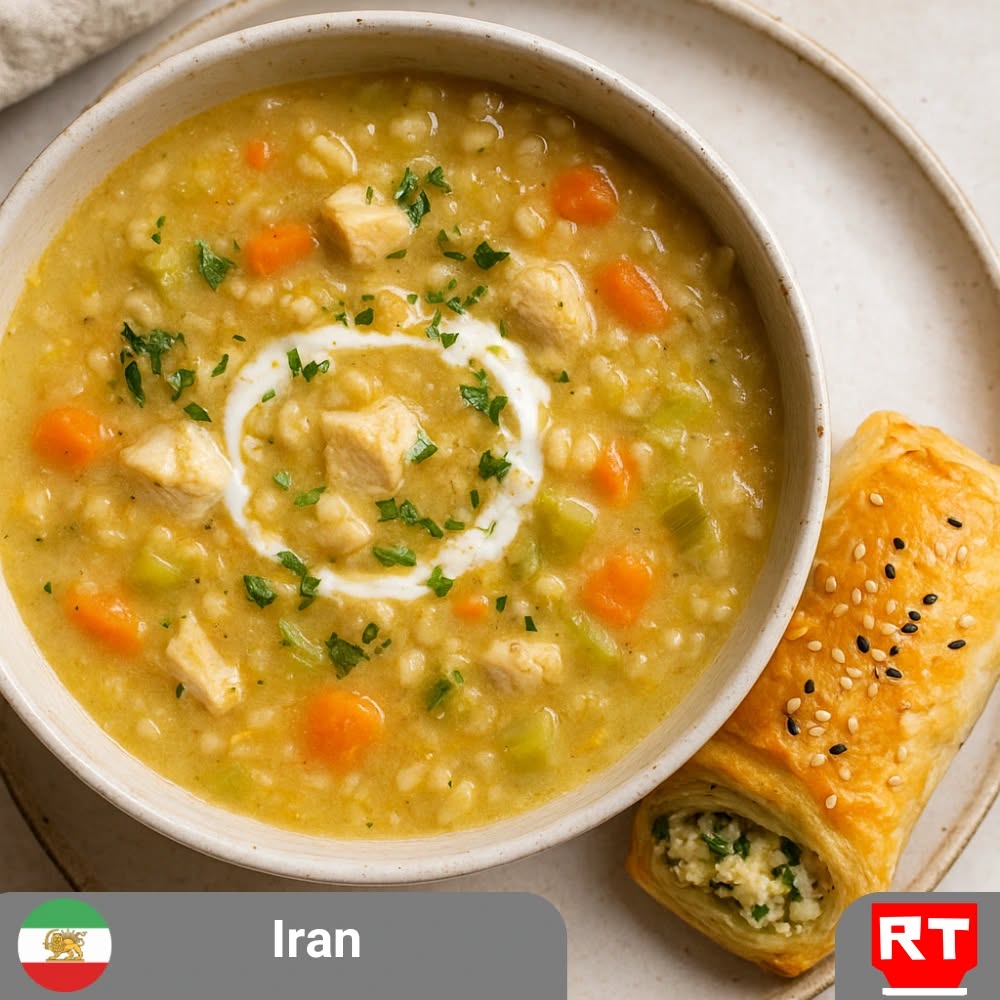 Soup-e Jo - سوپ جو and Herbed Feta Roll (includes complimentary surprise dessert)