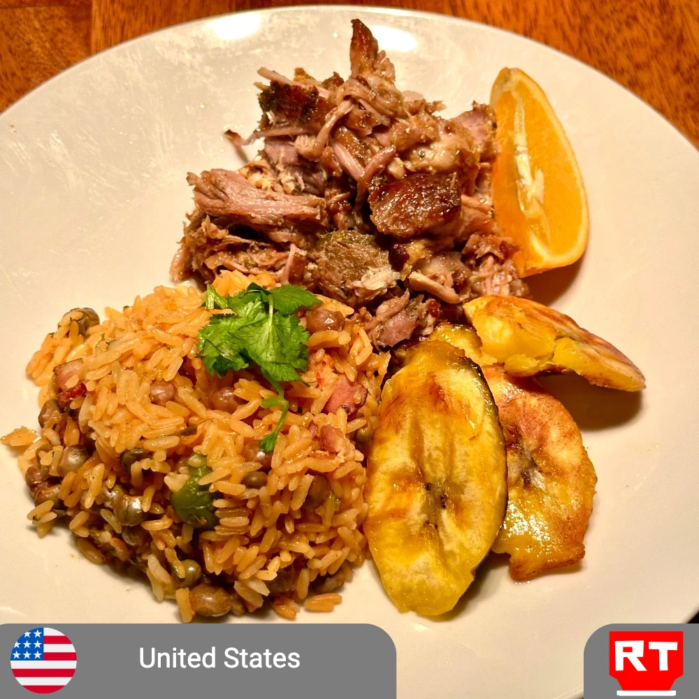 Holiday Pernil: A Puerto Rican Celebration with Arroz con Gandules & Sweet Plantains (includes complimentary surprise dessert)