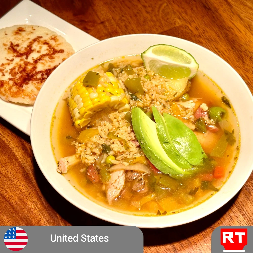 Asopao de Pollo – Hearty Puerto Rican Chicken & Rice Soup (includes complimentary surprise dessert)