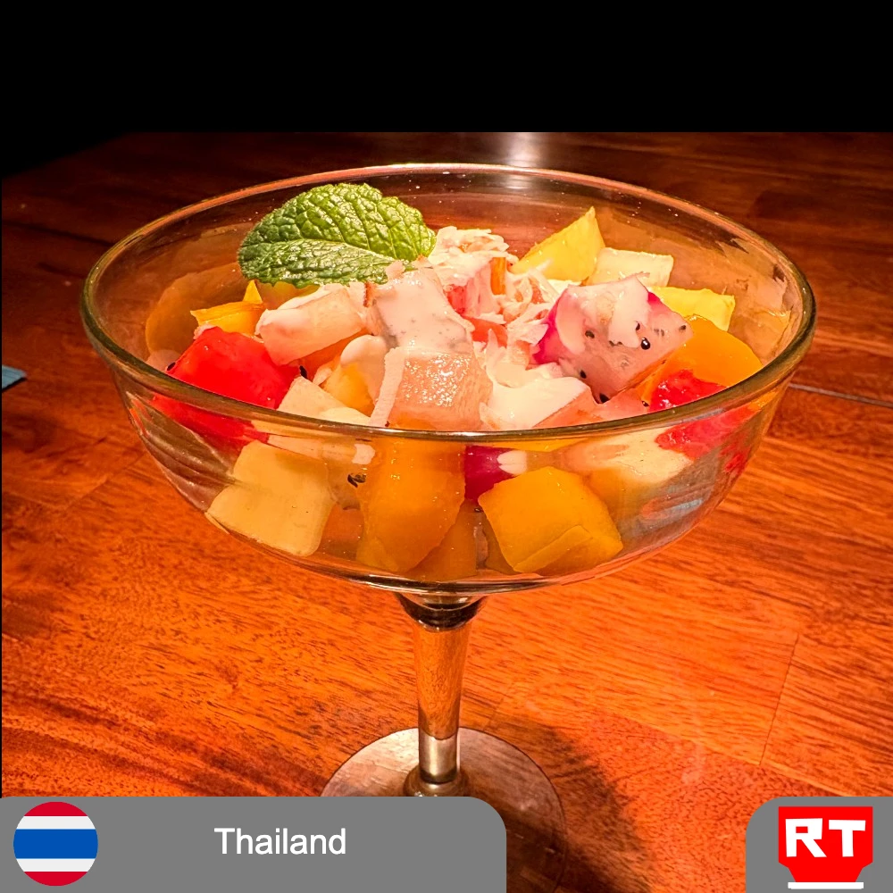 Tropical Fruit Salad with Coconut Cream
