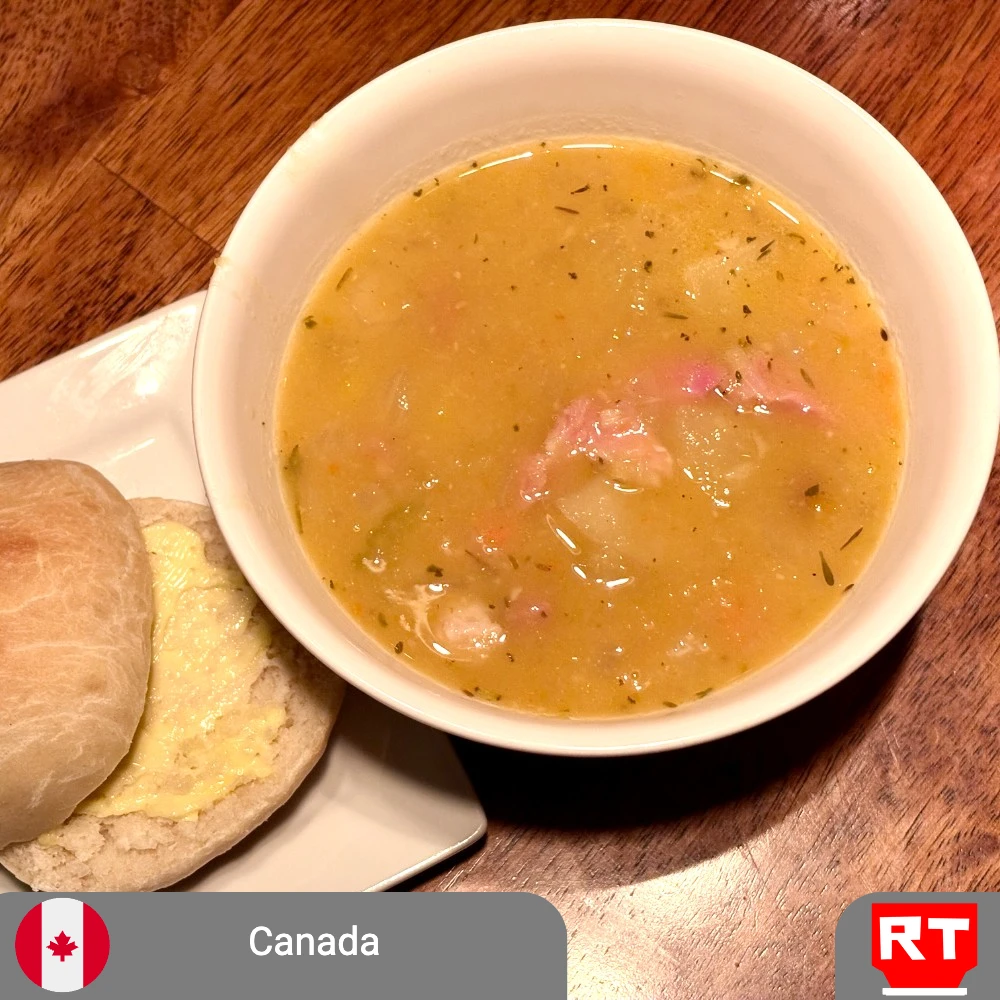Québécois Ham and Butternut Squash Soup  Served with a crusty roll  (includes complimentary surprise dessert)