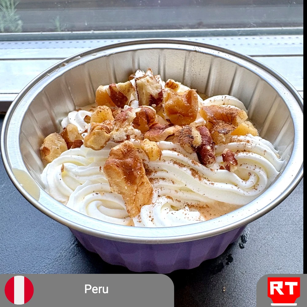 Caramel Suspiro with Toasted Nuts