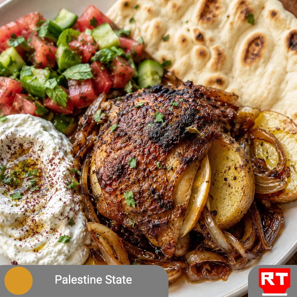 Palestinian Sumac Chicken with Whipped Feta, Flatbread & Fresh Herb Salad (includes complimentary surprise dessert)