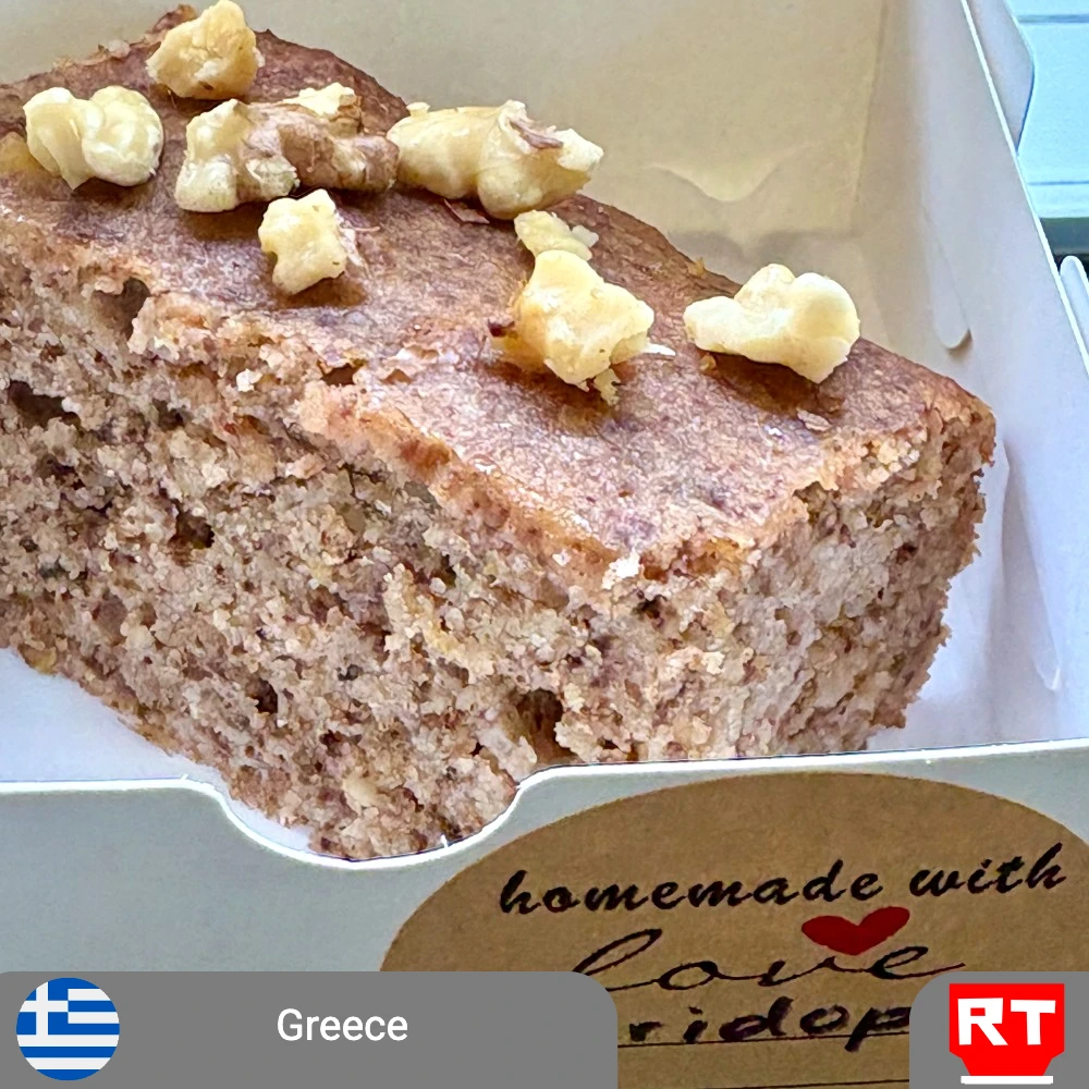 GF Karidopita (Greek Walnut Syrup Cake)