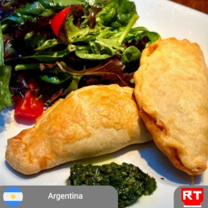 Argentinian Chicken Empanada with Chimichurri and Ensalada Mixta (Vegetarian Empanada Upon Request)(includes complimentary surprise dessert)