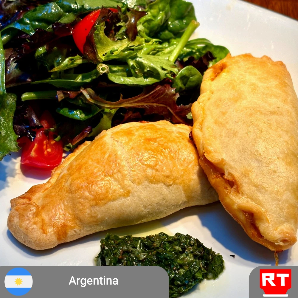 Argentinian Chicken Empanada with Chimichurri and Ensalada Mixta (Vegetarian Empanada Upon Request)(includes complimentary surprise dessert)