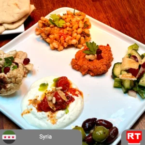 Syrian Mezze Feast (Vegetarian) (includes complimentary surprise dessert)