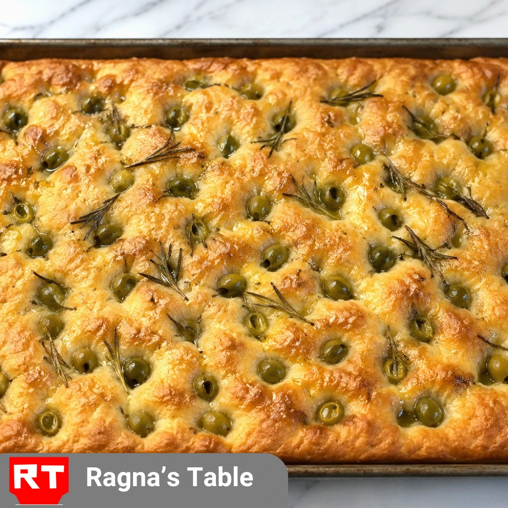 Rosemary & Green Olive Focaccia (Half Slab)