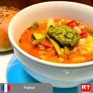 Soupe au Pistou with Garden Vegetables & White Beans, served with a Provençal Herb Bun (includes complimentary surprise dessert)